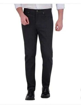 Kirkland Signature Men's 38x30 Brushed 5-Pocket Pant Stretch Comfort Black d1826